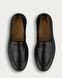 Loafers PIANO (black leather) 36